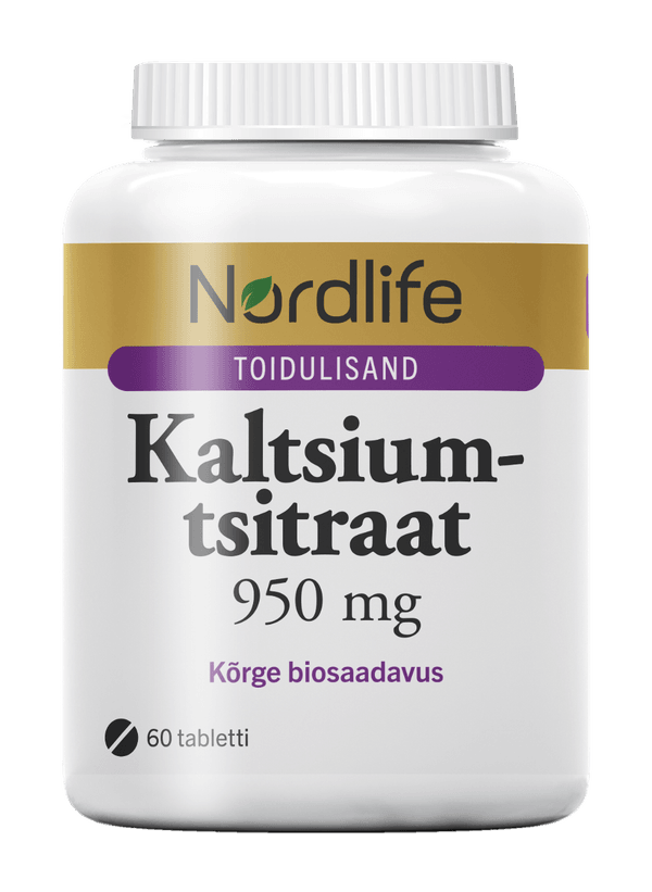 Kaltsiumtsitraat 950 mg 60 tabletti