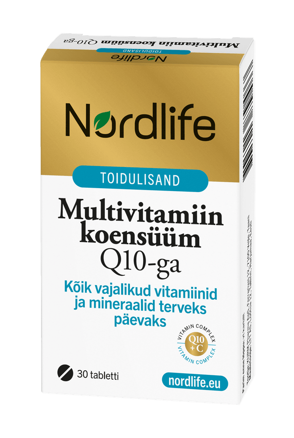 Multivitamiin koensüüm Q10-ga 30 tabletti