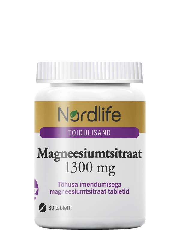 Magneesiumtsitraat 1300mg 30 tabletti