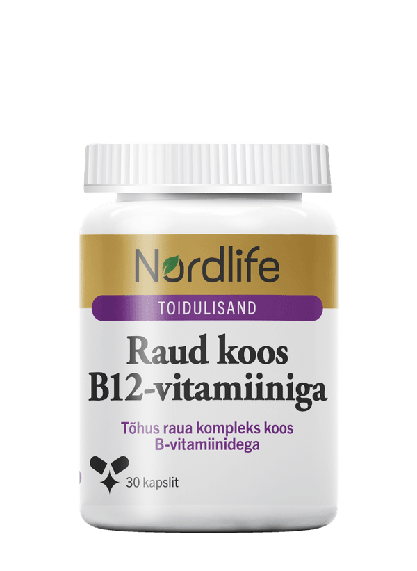 Raud koos B12-vitamiiniga 30 kapslit